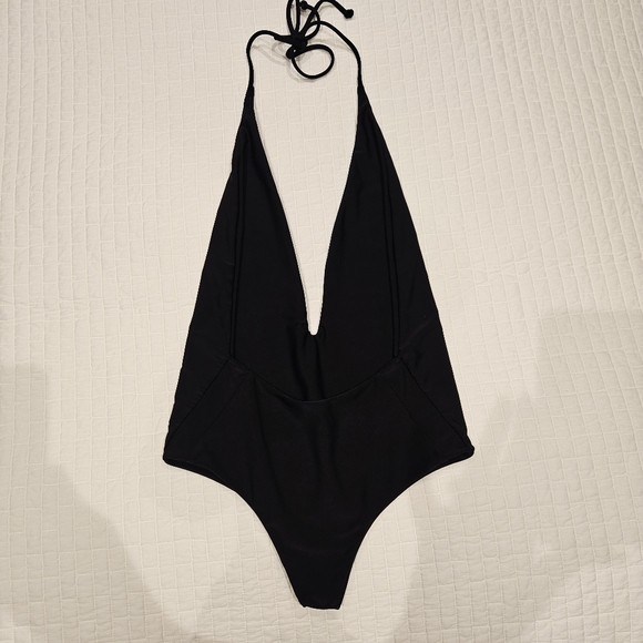 Mikoh Halter Black One Piece Swimsuit Size Small - Picture 6 of 10